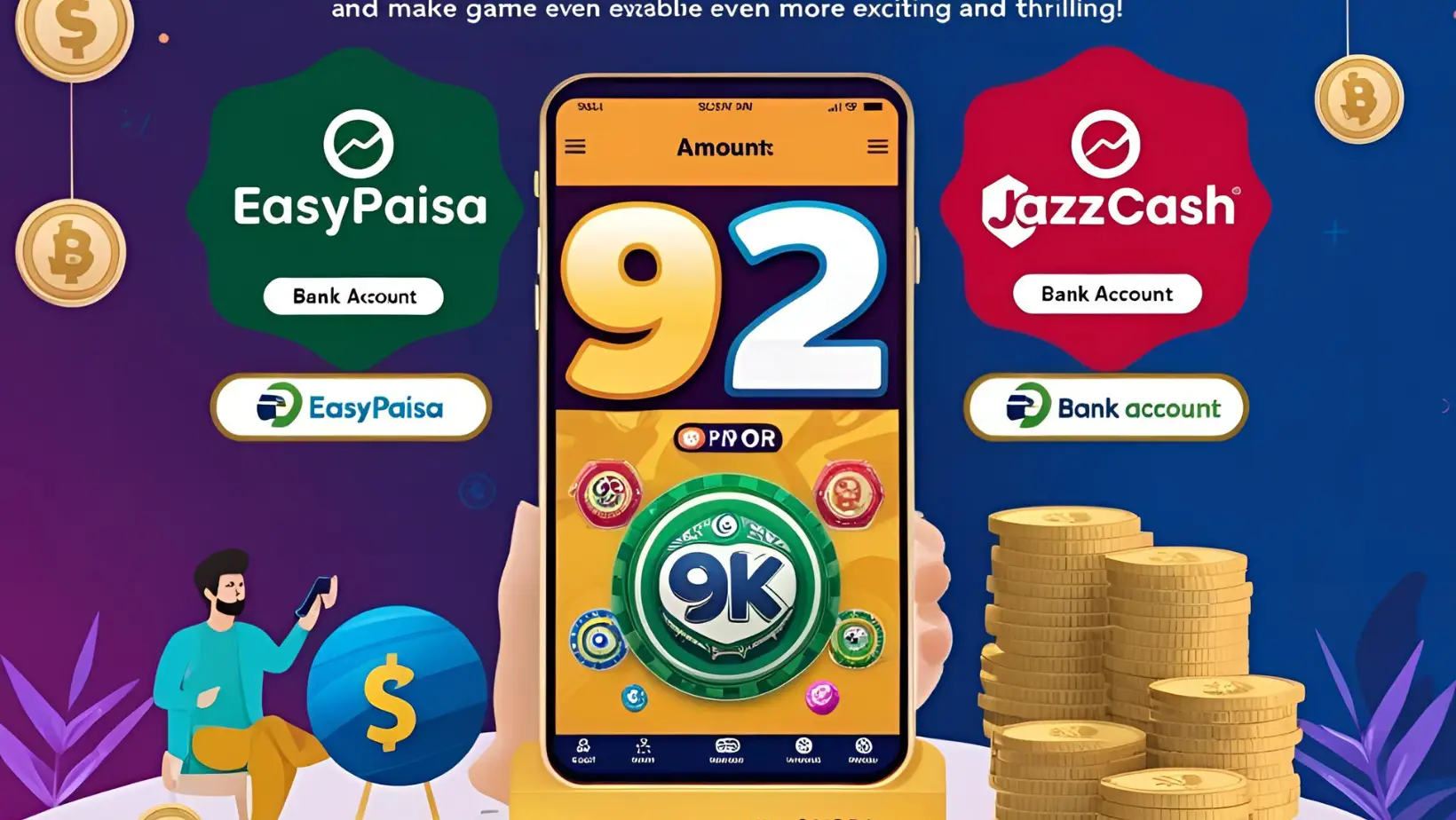 How to Deposit Amount in 92 PKR Game? 